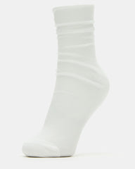 2 PACK HEART SOCKS SHEER WHITE
