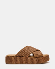TULUM BROWN RAFFIA