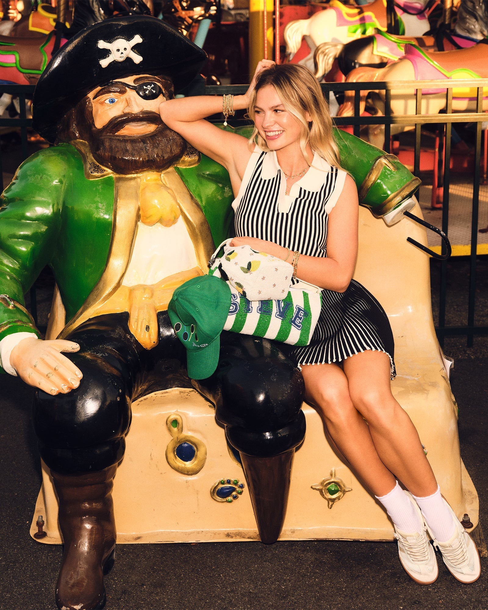 AMERY SKIRT BLACK/WHITE