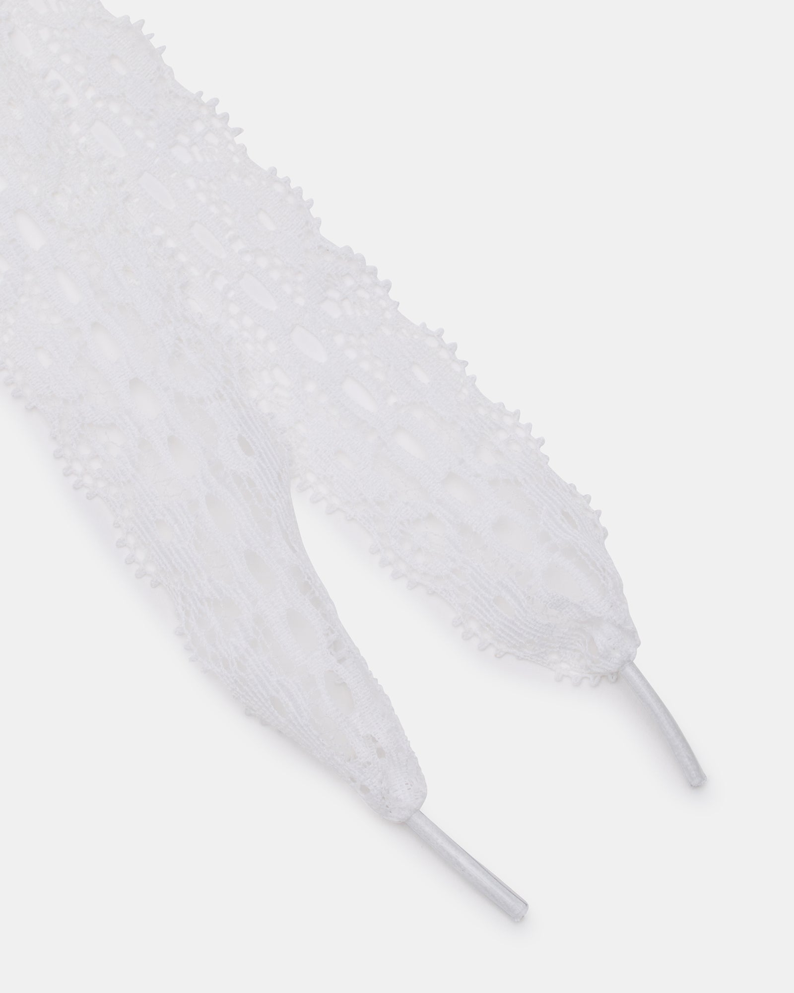 SHOE LACES AND CHARMS LACE WHITE