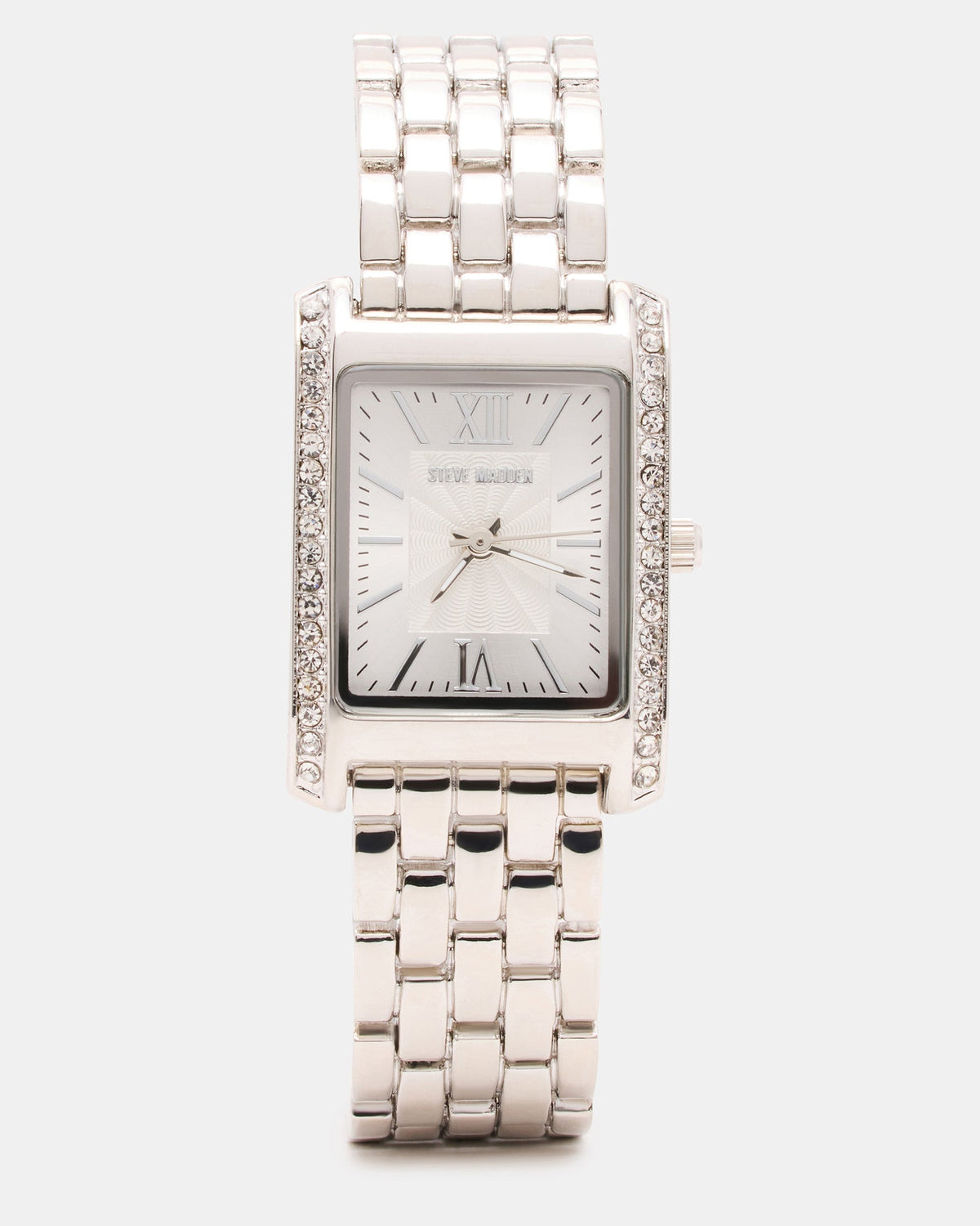 WOMEN'S SQUARE STAINLESS STEEL WATCH SILVER