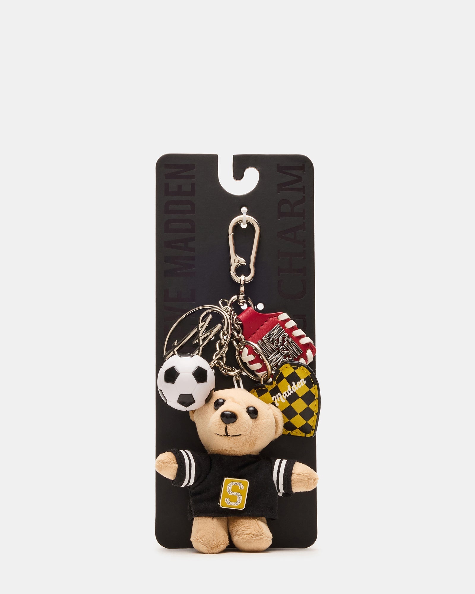 GOAL BAG CHARM BLACK/YELLOW