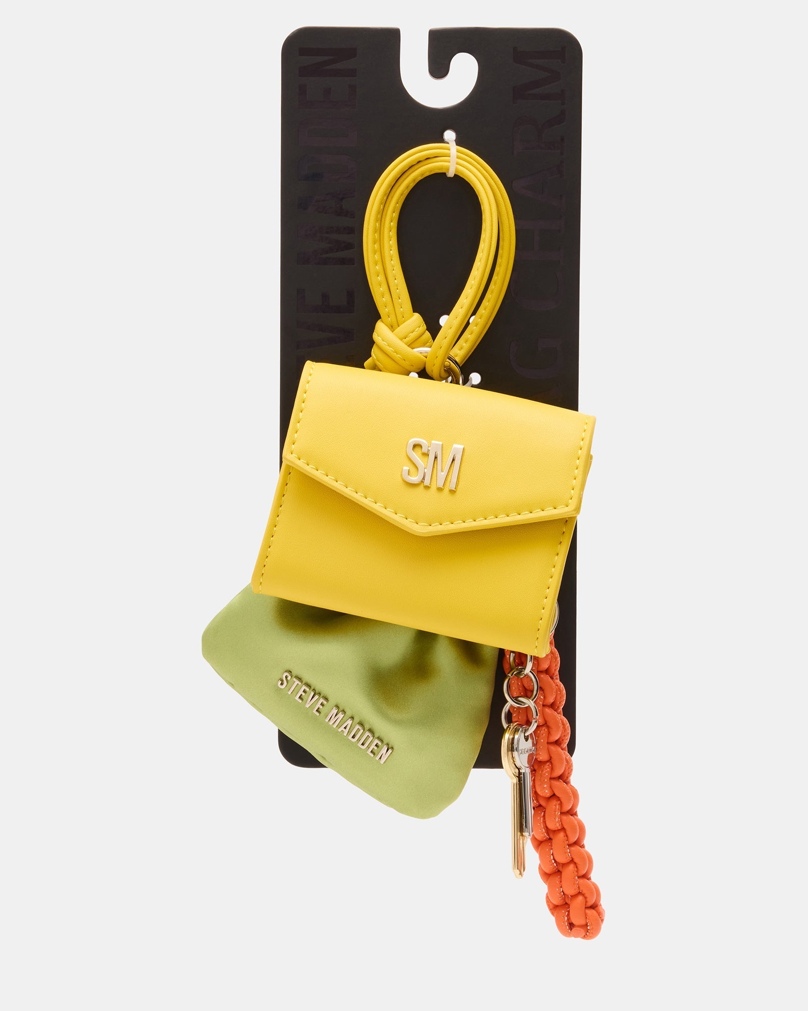 TRAVEL BAG CHARM  YELLOW MULTI