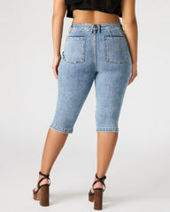 SKINNY DELRAY DENIM CAPRI PANT