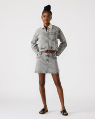 GLACIA DENIM JACKET LIGHT GREY