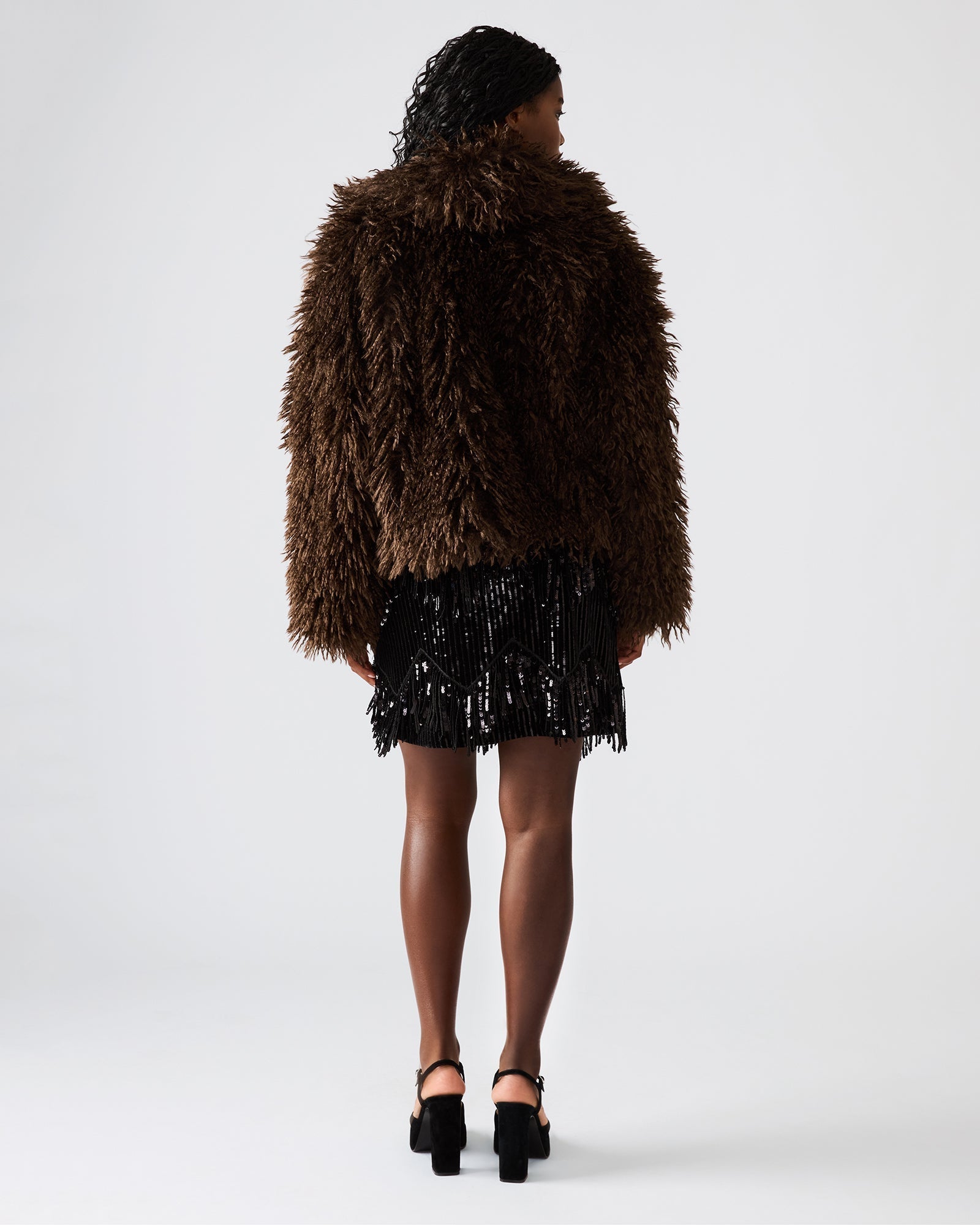 INAYA COAT DARK ESPRESSO