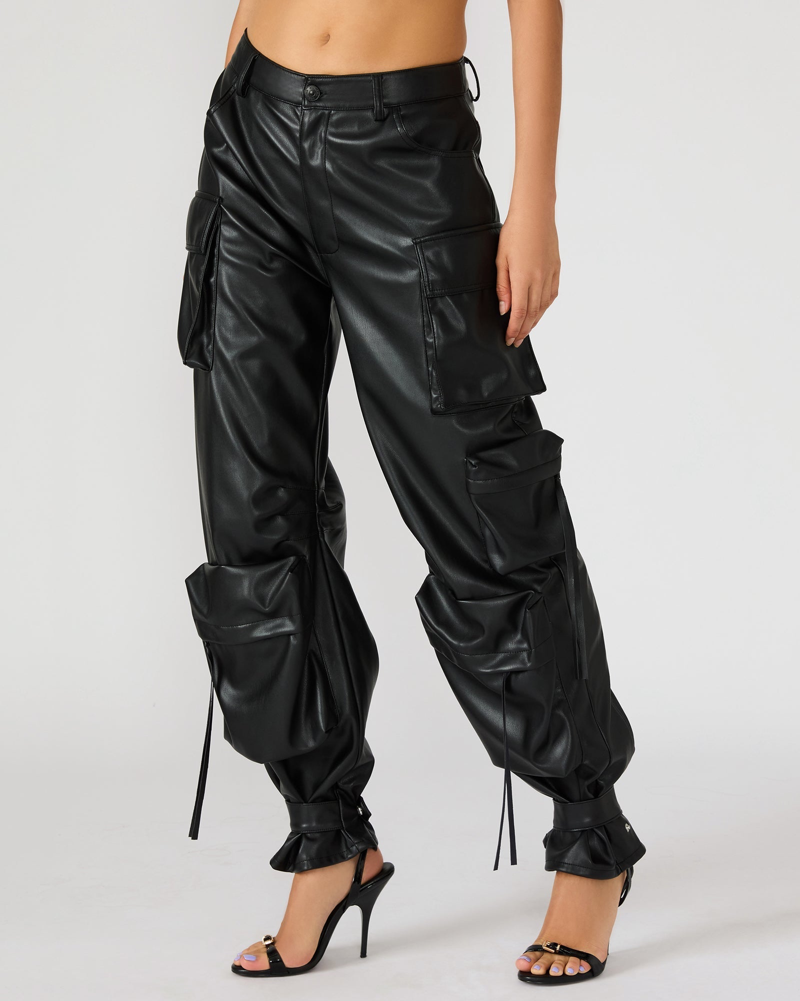 VEGAN LEATHER DUO PANT BLACK