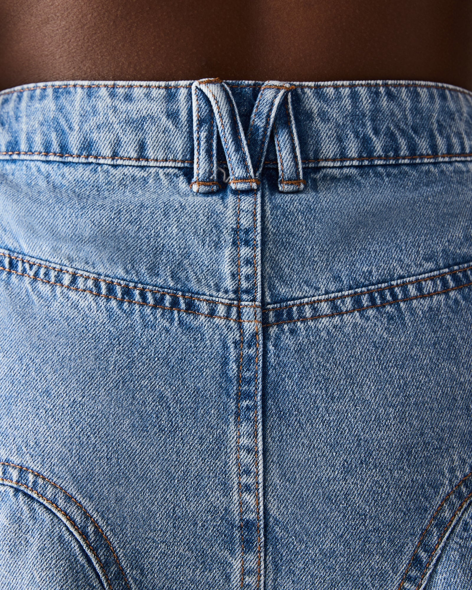 MELANY DENIM SKIRT FOREVER BLUE