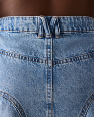 MELANY DENIM SKIRT FOREVER BLUE