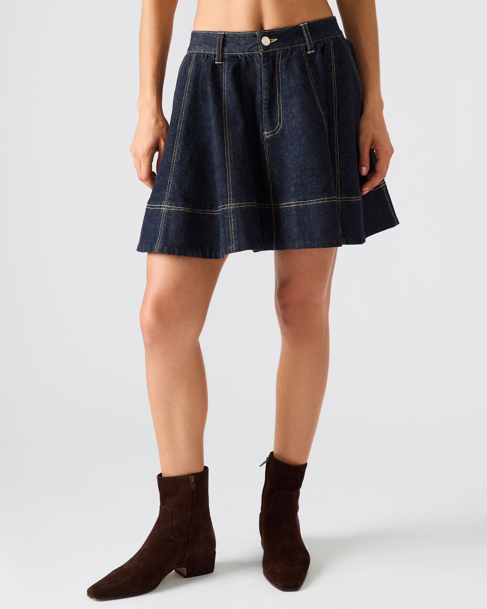 SLOAN DENIM SKIRT INK
