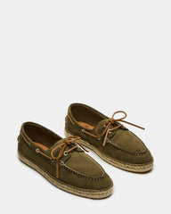 PANCHO OLIVE SUEDE