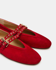 LYDIA RED SUEDE