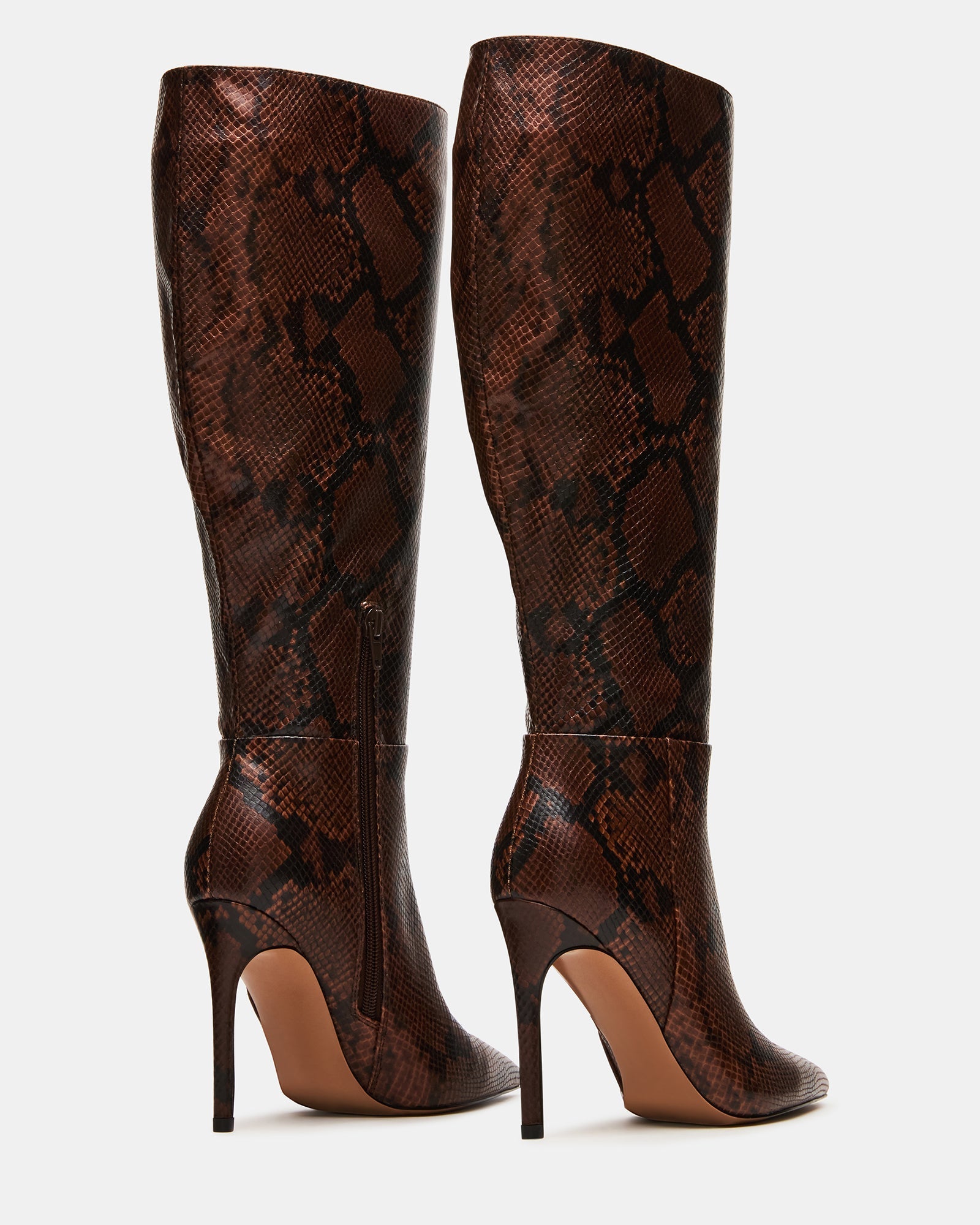 NITRO BROWN SNAKE WIDE CALF