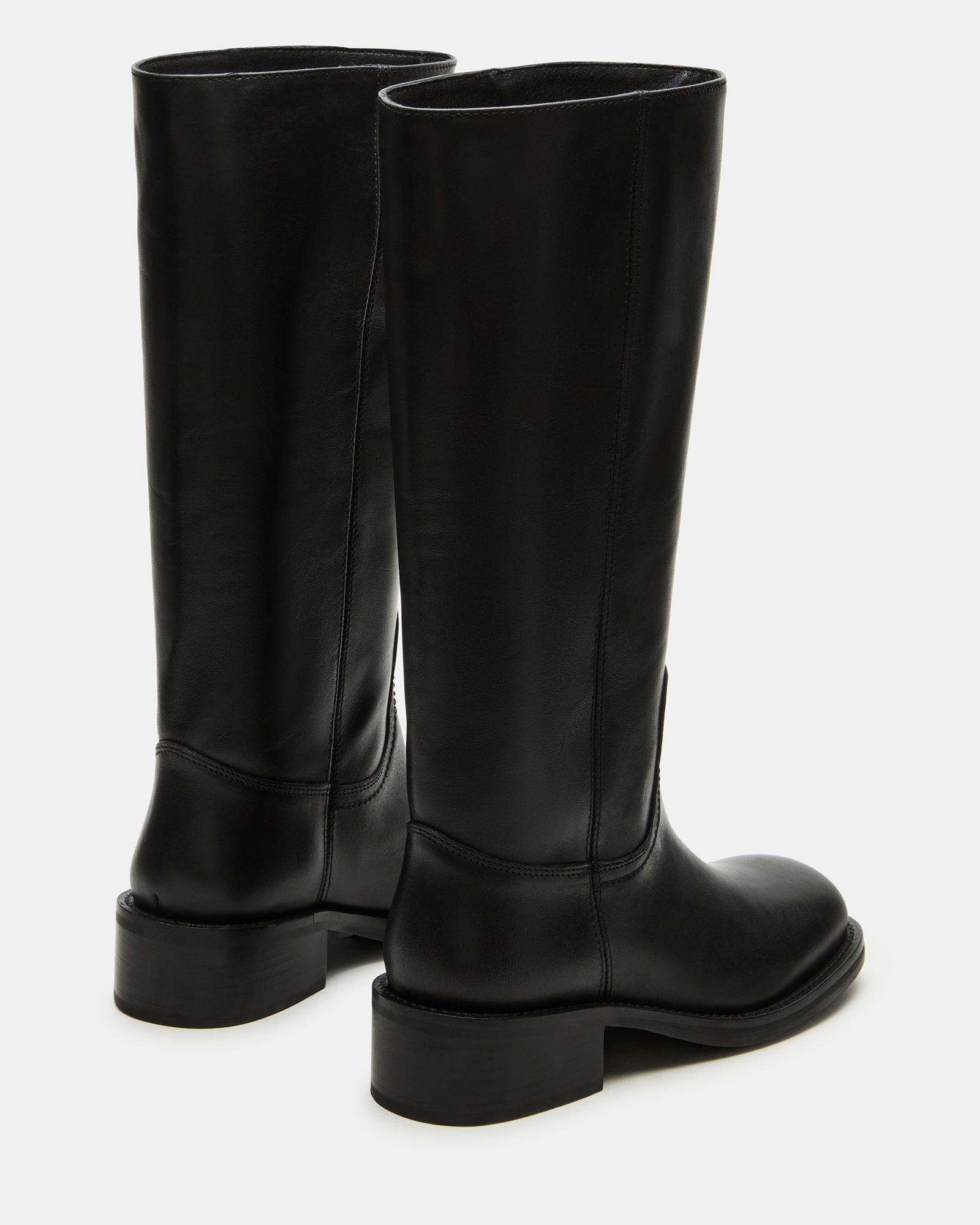RIGGS BLACK LEATHER WIDE CALF