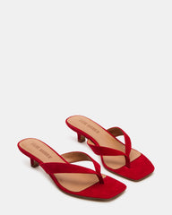 TRACIE RED SUEDE