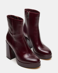 TYRA BURGUNDY LEATHER